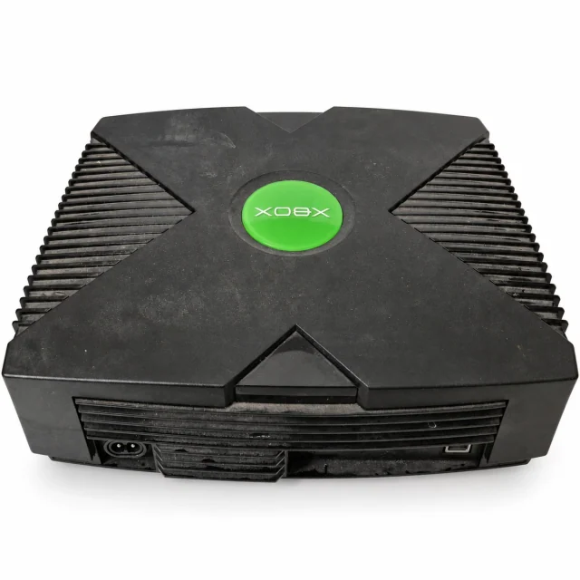 Original Xbox console with cables