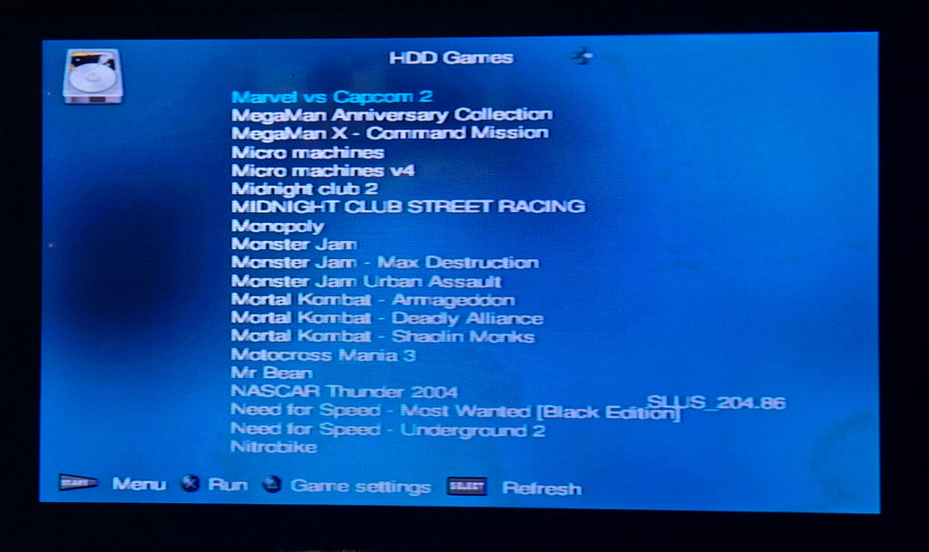 PS2 HDD Upgrade Kit – Plug & Play Setup – FAT & Slim Compatible