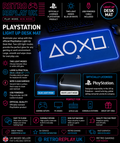 PlayStation Light Up Desk Mat LED Mouse Pad Keyboard Gaming RGB