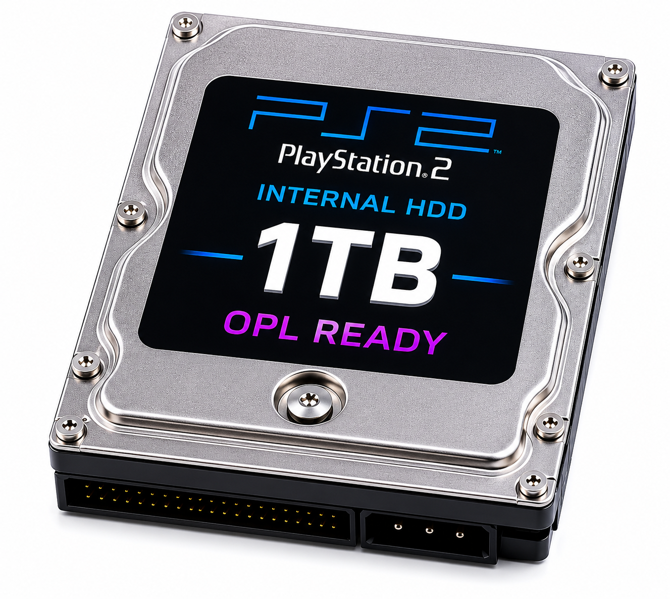 PlayStation 2 Internal HDD Bundle – 1TB | OPL Ready | 400+ Games Preloaded