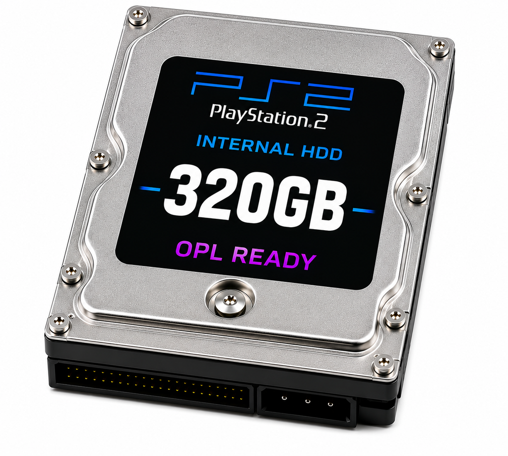 PlayStation 2 Internal HDD Bundle – 1TB | OPL Ready | 400+ Games Preloaded