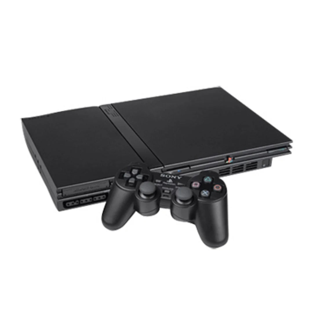 PlayStation 2 Slim – Pack Console Reconditionnée – 2 Manettes Incluses – Prête à Jouer