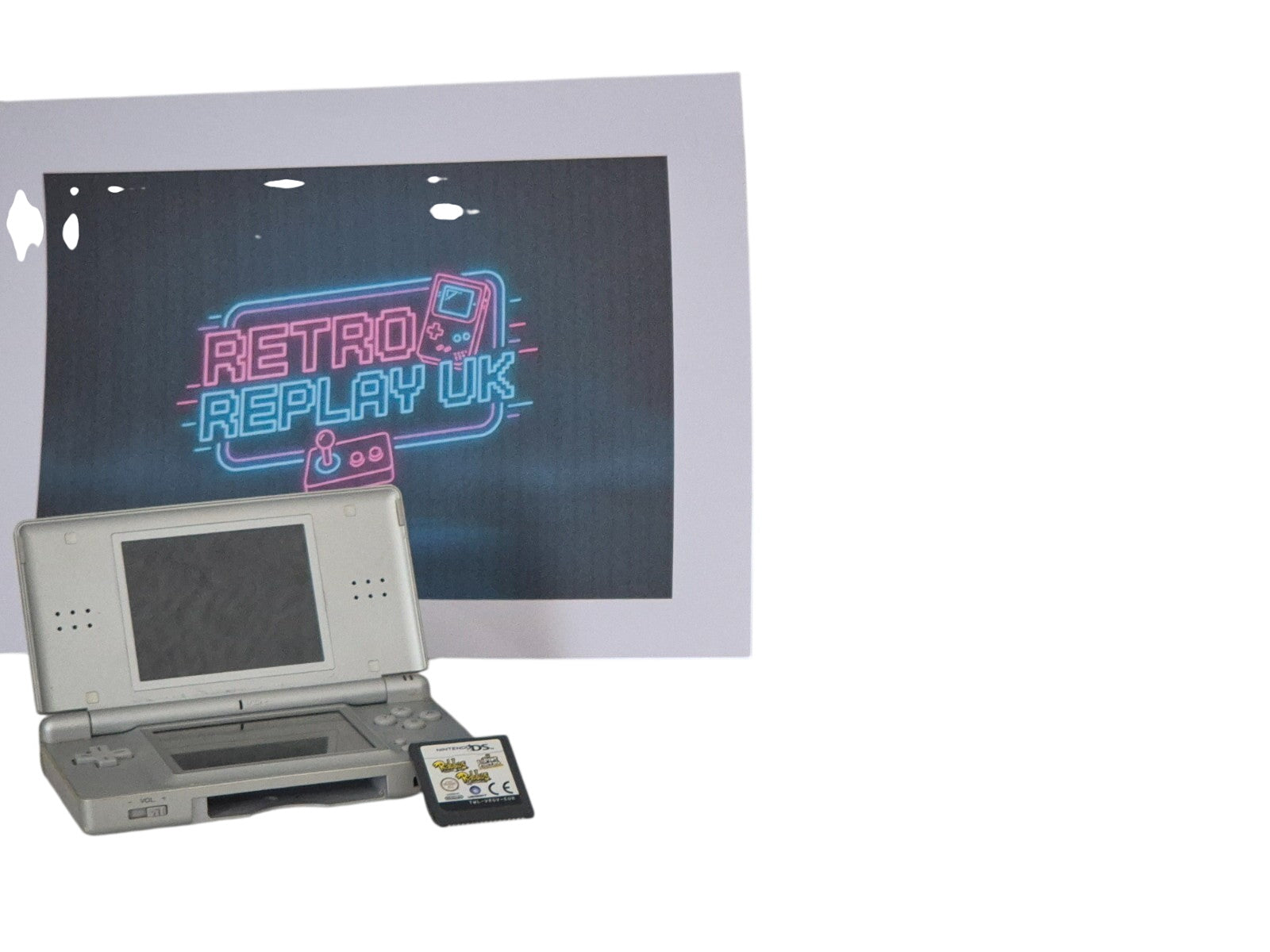 Nintendo DS Silver Console Bundle Game Included Handheld Tested Working UK
